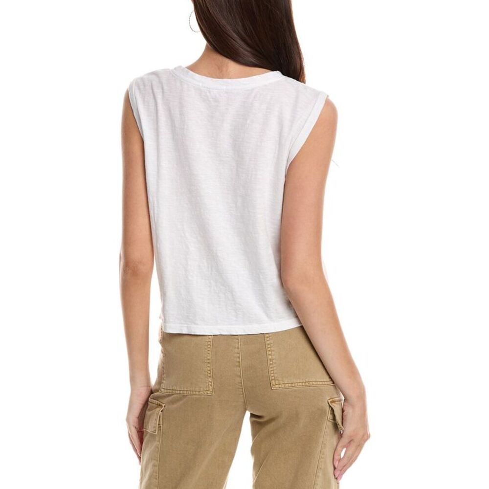 Sundry Womens Chasing Sunsets Muscle Tank, White - Picture 2 of 3